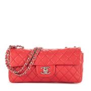 Pre-owned Leather chanel-bags Chanel Vintage , Red , Dames