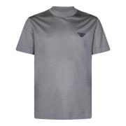 Grijze T-shirts en Polos met Flocked Eagle Logo Emporio Armani , Gray ...