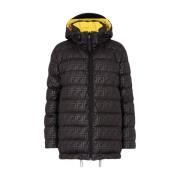 Ski-jack met Logo Double Face Fendi , Black , Dames