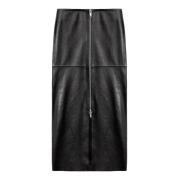 Zwarte Ediaz Lamsvacht Rok Isabel Marant , Black , Dames