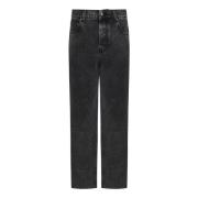 Zwarte Baggy Fit Jeans met Skull Detail Alexander McQueen , Black , He...