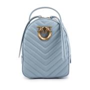 Lichtblauwe Love Bag Rugzak Pinko , Blue , Dames