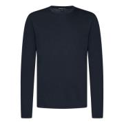 Blauwe Crew Neck T-shirts en Polos James Perse , Blue , Heren