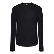 Zwarte T-shirts en Polos met Ribbed Crew Neck James Perse , Black , He...