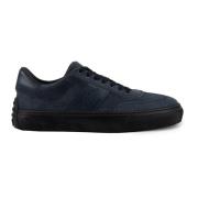 Blauwe Suède Heren Sneakers Tod's , Blue , Heren