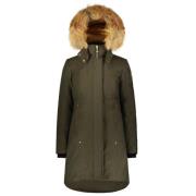 Kleding Parka Moose Knuckles , Green , Dames