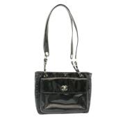 Pre-owned Leather chanel-bags Chanel Vintage , Black , Dames