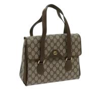 Pre-owned Canvas gucci-bags Gucci Vintage , Beige , Dames