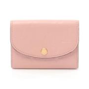 Pre-owned Leather wallets Louis Vuitton Vintage , Pink , Dames