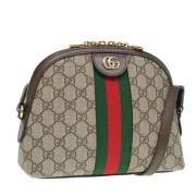 Pre-owned Leather gucci-bags Gucci Vintage , Beige , Dames