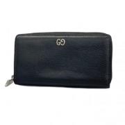 Pre-owned Leather wallets Gucci Vintage , Black , Dames