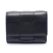 Pre-owned Leather wallets Bottega Veneta Vintage , Black , Dames