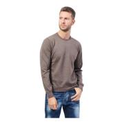 Bruine Alpaca Cashmere Trui Gran Sasso , Brown , Heren