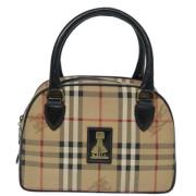 Pre-owned Canvas handbags Burberry Vintage , Beige , Dames