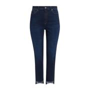 Slim-fit Asymmetrische Jeans Marina Rinaldi , Blue , Dames