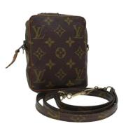 Pre-owned Canvas louis-vuitton-bags Louis Vuitton Vintage , Brown , Da...