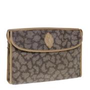 Pre-owned Leather clutches Yves Saint Laurent Vintage , Gray , Dames