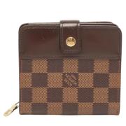 Pre-owned Leather wallets Louis Vuitton Vintage , Brown , Dames