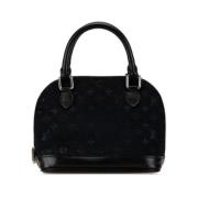 Pre-owned Leather handbags Louis Vuitton Vintage , Black , Dames