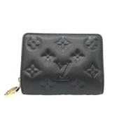 Pre-owned Canvas wallets Louis Vuitton Vintage , Black , Dames