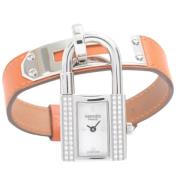 Pre-owned Metal watches Hermès Vintage , White , Dames