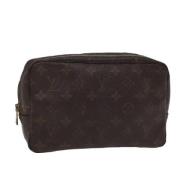 Pre-owned Canvas clutches Louis Vuitton Vintage , Brown , Dames