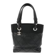 Pre-owned Leather chanel-bags Chanel Vintage , Black , Dames