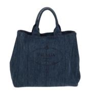 Pre-owned Denim prada-bags Prada Vintage , Blue , Dames