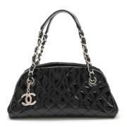 Pre-owned Leather chanel-bags Chanel Vintage , Black , Dames