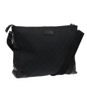 Pre-owned Canvas shoulder-bags Gucci Vintage , Black , Dames