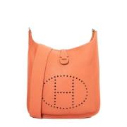 Pre-owned Leather crossbody-bags Hermès Vintage , Pink , Dames