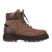 Bruine Gesloten Wandelschoenen Aw24 Moncler , Brown , Heren