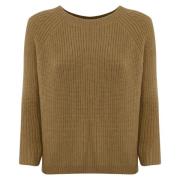 Mohair Raglan Trui Kameel Max Mara Weekend , Brown , Dames