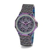 Dameshorloge Misfit, zwart, roze 38 mm Guess , Multicolor , Dames