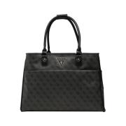 Elegante Zwarte Shopper Tas Guess , Black , Dames