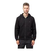 Zwarte katoenen hoodie Hugo Boss , Black , Heren