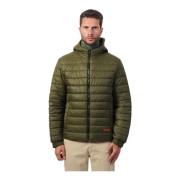 Groene Gewatteerde Jas met Capuchon Hugo Boss , Green , Heren