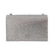 Zilveren Schoudertas met Strass John Richmond , Gray , Dames