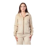 Omkeerbare Velours Polar Sweater Lily K-Way , Beige , Dames