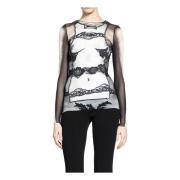 Kant Marinière Tank Top Overlay Jean Paul Gaultier , Black , Dames