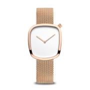 Dames Klassiek Armbandhorloge Milanese Armband 18034-364 Bering , Yell...