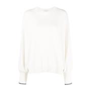 Witte Truien Brunello Cucinelli , White , Dames