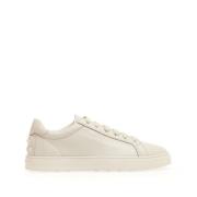 Witte Leren Sneakers Modern Ontwerp Tod's , White , Heren