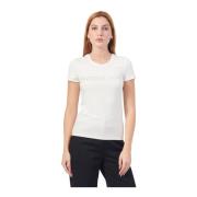 Witte Slim Fit T-shirt Patrizia Pepe , White , Dames