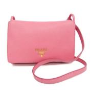 Pre-owned Leather prada-bags Prada Vintage , Pink , Dames