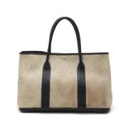 Pre-owned Canvas handbags Hermès Vintage , Gray , Dames