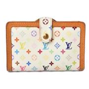 Pre-owned Canvas wallets Louis Vuitton Vintage , White , Dames