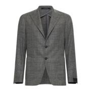 Montecarlo Blazer in wol-kasjmiermix Tagliatore , Gray , Heren