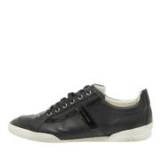 Pre-owned Leather sneakers Dior Vintage , Black , Heren