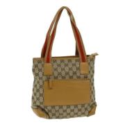 Pre-owned Canvas gucci-bags Gucci Vintage , Beige , Dames